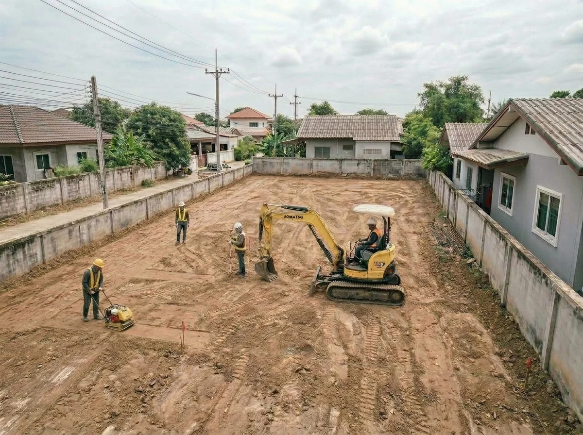 เคลียร์พื้นที่บ้านเดี่ยว 120 ตร.วา หัวหิน — ก่อนและหลังดำเนินการ